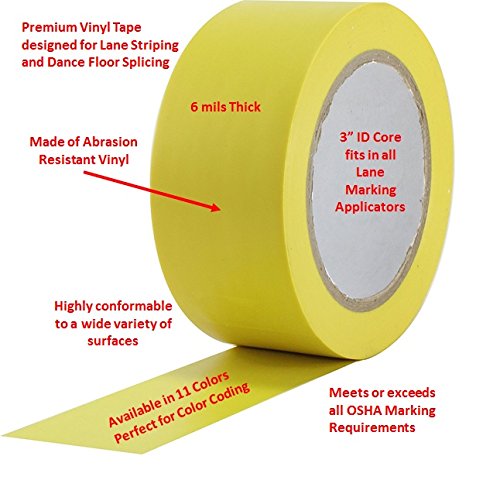 [Australia - AusPower] - ProTapes Pro 50 Premium Vinyl Safety Marking and Dance Floor Splicing Tape, 6 mils Thick, 36 yds Length x 2" Width, Grey (Pack of 1) 2" x 36 yds 