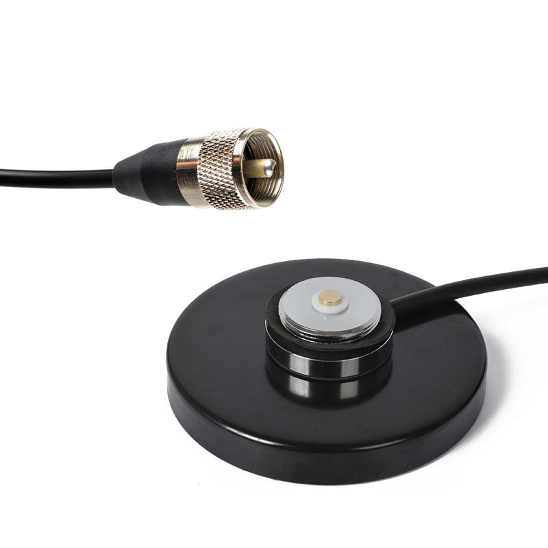 [Australia - AusPower] - HYS TC-MB90 NMO Mount Magnetic Base for Car Bus Taxi Mobile Radio Antenna W/5M(16.4ft) RG58 Coaxial Cable PL-259 Plug 