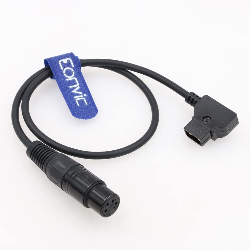 [Australia - AusPower] - Eonvic Power Cable for Sony F55/F5 Venice Panasonic GH4-YAGH Camera Monitor DSLR Camcorder D-Tap Male to 4-Pin XLR Female (Straight Cable-25cm) Straight Cable-25cm 