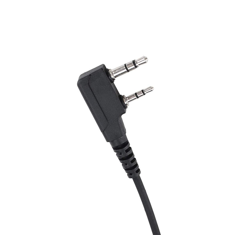 [Australia - AusPower] - Tk-3400u16p G Shape 2 Wire Earpiece Headset with Mic Compatible with 2 Pin Baofeng Walkie Talkie UV-82 UV5R - JEUYOEDE 