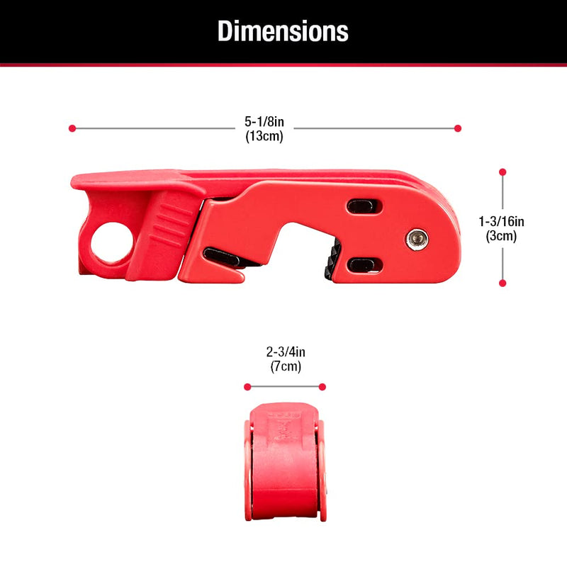 [Australia - AusPower] - Master Lock Circuit Breaker Lockout, Lockout Tagout Breaker Lock, Breaker Box Lock for Standard Single and Double Toggles, 493B Single & Double Toggles 