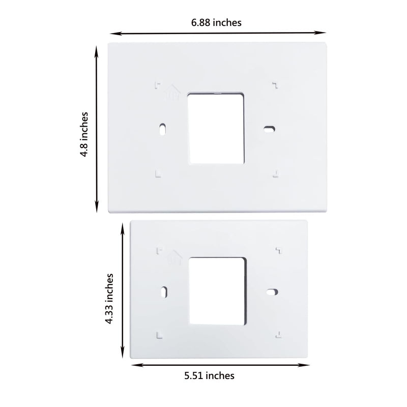 [Australia - AusPower] - THP2400A1027W Thermostat Wall Plate Back Plate White Cover Assembly (1) 1 