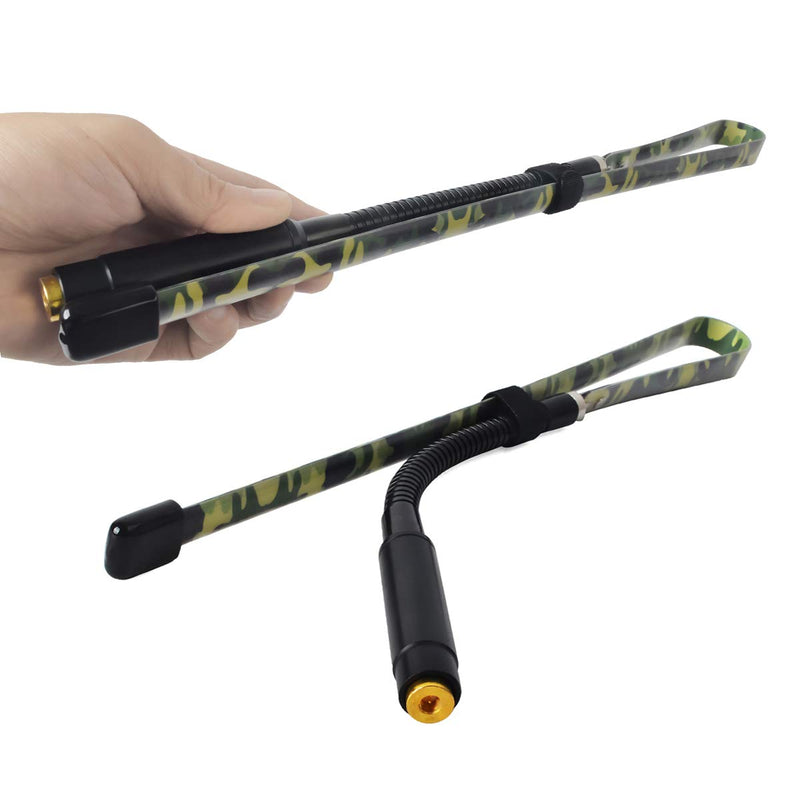 [Australia - AusPower] - UAYESOK 5.2dBi Camouflage Gooseneck Foldable CS Tactical Antenna 31inch Dual Band 2M/70cm VHF/UHF SMA Male Walkie Talkie Antenna for TYT MD-380 MD-UV380 YAESU VX-6R FT-60R FT-70D Retevis RT82 RT3 