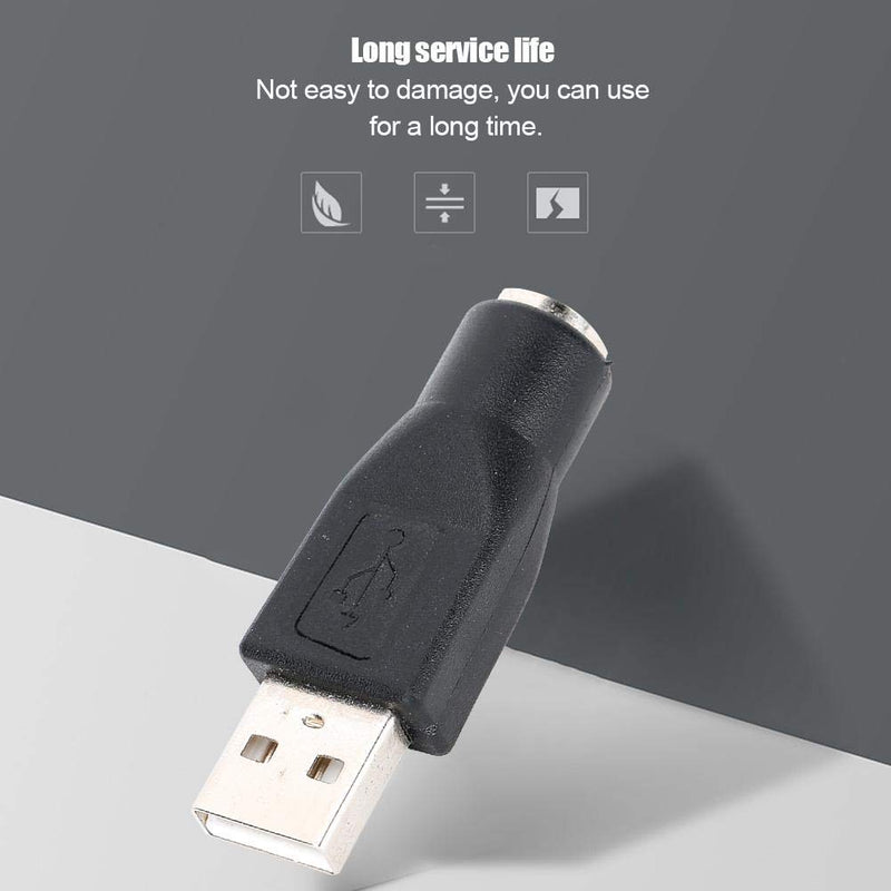 [Australia - AusPower] - 5pcs PS/2 Keyboard/Mouse to USB Converter Adapters USB Male to for PS/2 Female Adapter Converter No Driver for Keyboard Mouse with PS/2 Interface 