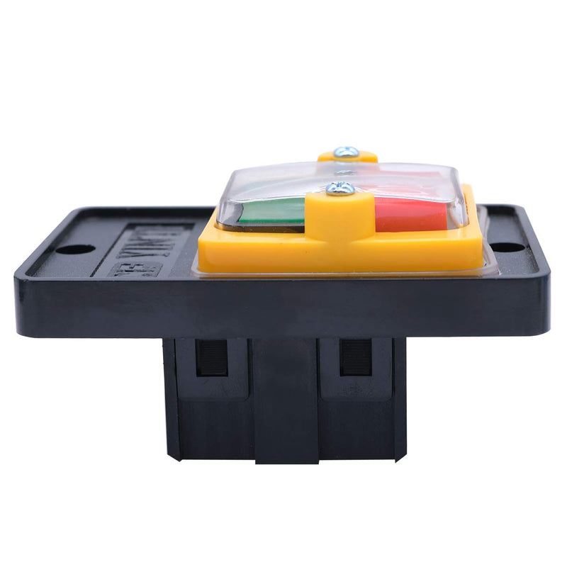 [Australia - AusPower] - mxuteuk Waterproof Push Button Switch Motor On Off Switch Start Stop Switch Self Lock Mechanical Equipment Control Station 10A AC 220V/380V KAO-10KH 3 Phase On/Off Switch with Box 