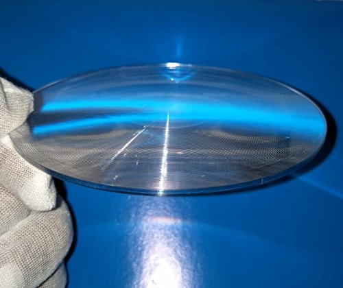 [Australia - AusPower] - Fresnel Lens Magnifier, Diameter 100mm (4''), Focal Length 100mm, Acrylic Lens (not Glass), for Physics Classroom,Solar Heating,Magnifiying. (Focal Length 100mm) 