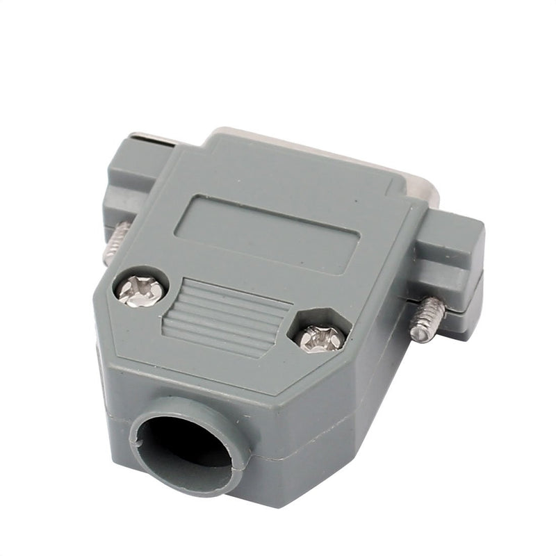 [Australia - AusPower] - uxcell a16090700ux0963 DB15 15 Pins 2 Rows Male Converter Connector Adapter w Kit Cover Housing Assembly Shell Plastic Hood 