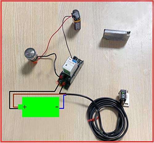 [Australia - AusPower] - Twidec/ 0-2M Adjustable Indoor Wall Mounted Photoelectric Beam Sensor NPN (NO Or NC Switchable) photoelectric Sensor Switch Proximity Switch 2m line Cable Induction With Reflector Panel E3Z-R61-Z-G 