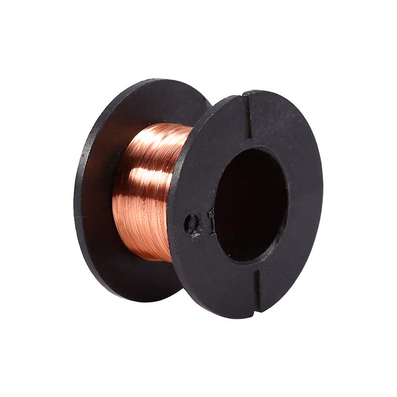 [Australia - AusPower] - Maxmartt 0.1Mm Copper Wire,Magnet Wire 0.1mm Copper Wire,Enameled Wire 0.1mm, 5pcs Winding Magnet Copper Solder Wire Length 15m 