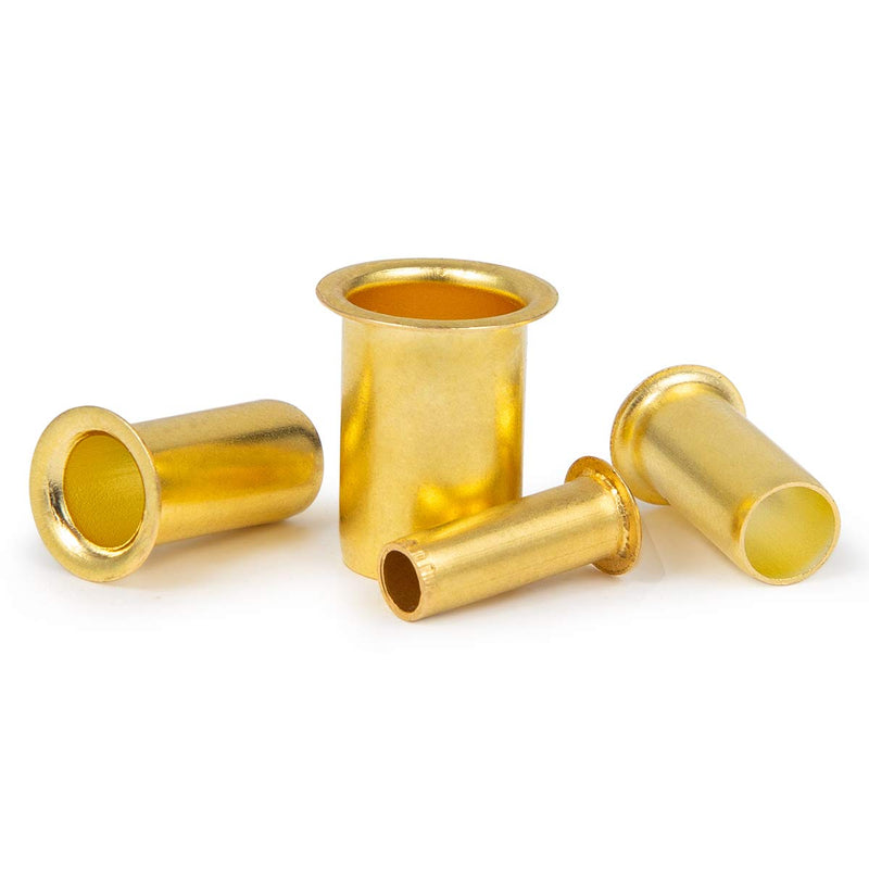[Australia - AusPower] - Breezliy 160pcs Tube OD(1/4" 5/16'' 3/8" 1/2") Brass Compression Insert,Brass Compression Fitting Assortment Kit , Insert Tube Support Compression Sleeve Fitting 160pcs 4 Sizes Brass Compression Insert 