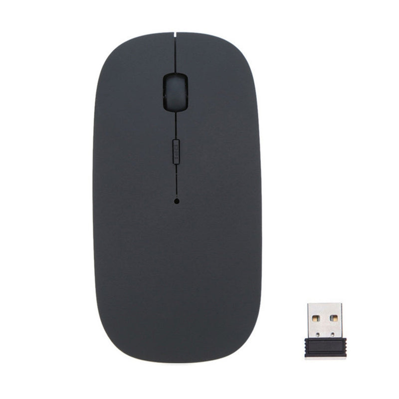 [Australia - AusPower] - XBOSS Brand Ultra Thin 2.4GHz Bluetooth Wireless Optical Mouse Computer PC Mice with USB Adapter Mause for Mac Windows Linux Mouse Wireless(Black) 