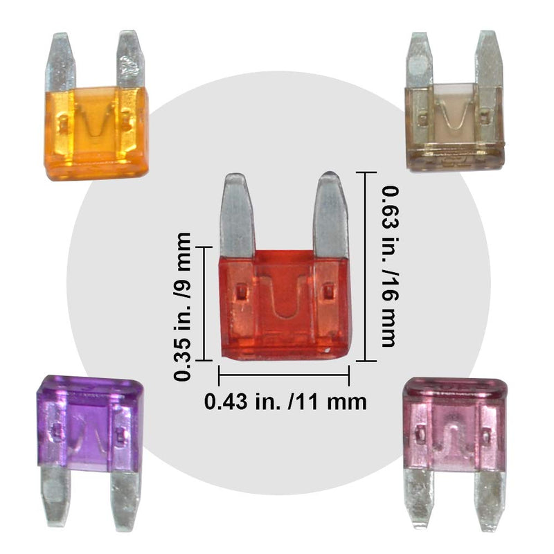 [Australia - AusPower] - 485pcs Assorted Medium & Standard Auto Car Truck Blade Fuses Assortment - 2A 3A 5A 7.5A 10A 15A 20A 25A 30A 35A 40A-ATC/APR/ATO+ATM Boat Automotive Replacement Fuses Kit 485 pcs 