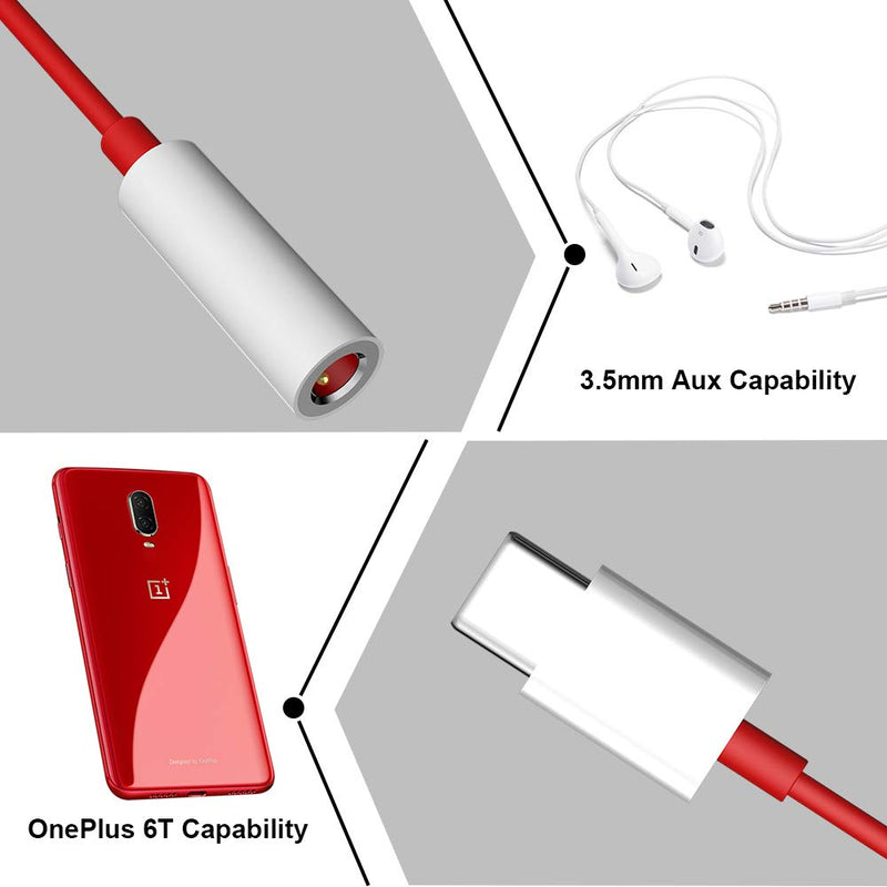 [Australia - AusPower] - TITACUTE USB C to 3.5mm Aux Cable USB C to 3.5mm Female Adapter Type C to 3.5mm Audio Adapter for OnePlus 8T Auxiliary Adapter Noise Cancelling Headphones Jack Converter Adapter for OnePlus 8 7T 9 Pro 