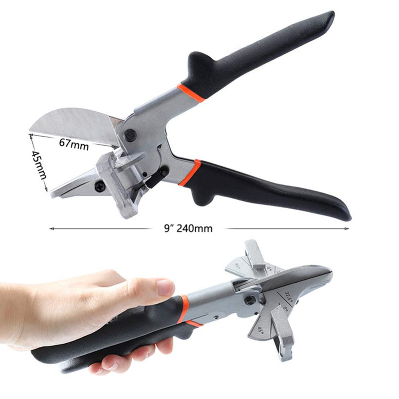[Australia - AusPower] - Multi Angle Miter Shear Cutter Hand Tools, 0-135 Degree Adjustable Angle Scissors Trim Shears Multipurpose Cutting Tool 