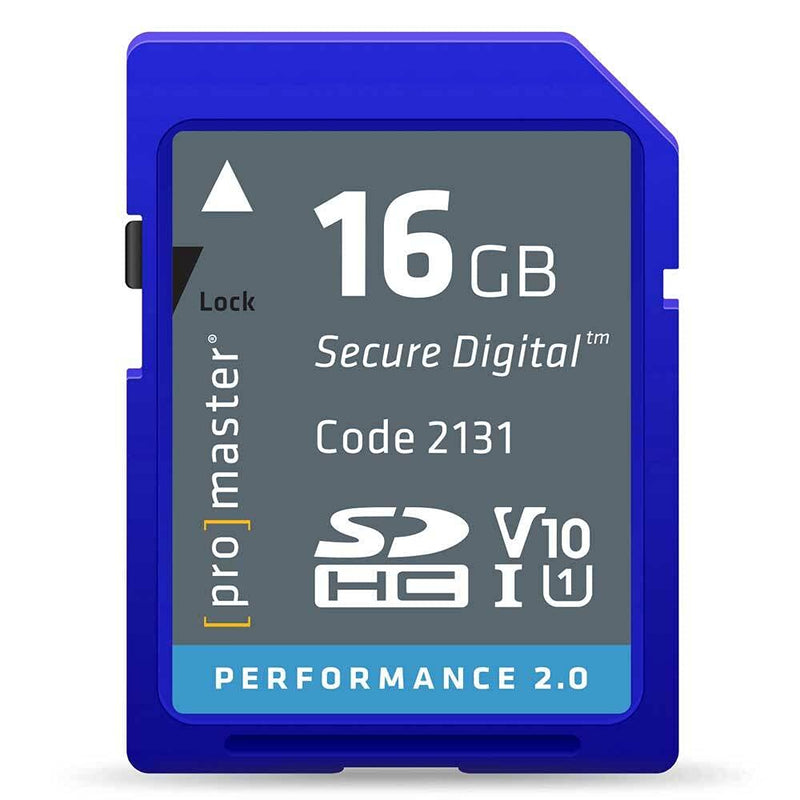 [Australia - AusPower] - Promamster 16GB Performance 2.0 SDHC Memory Card UHS-1 V10 (2131) 