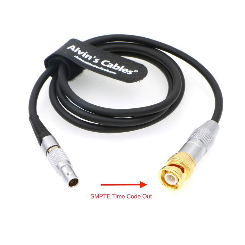 [Australia - AusPower] - Alvin's Cables 5 Pin Male to BNC SMPTE Time Code Out Cable for ARRI Mini Sound Devices 1M 
