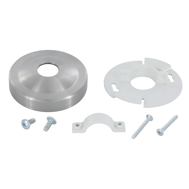 [Australia - AusPower] - Danco 12006 Shower Arm Stabilizer Bracket and Flange Cover, Brushed Nickel 