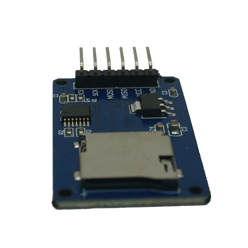 [Australia - AusPower] - Ganbaremarket Micro SD TF Card Module 6 Pin SPI Interface Driver Module with Level Conversion Chip 