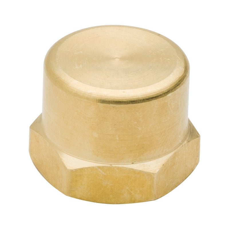 [Australia - AusPower] - Legines Brass Pipe Fitting Cap 1/2" NPT Female Hex Head 1200psi High Pressure (Pack of 2) 