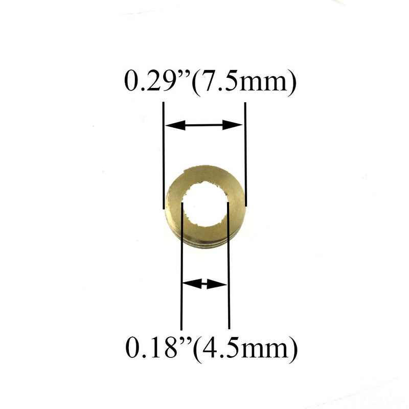 [Australia - AusPower] - Hahiyo 10mm Diameter Mirror Screws Brushed Stainless Steel Solid Easy Install Brass Washer Decorative Caps Fasteners Nails 10 Pairs for Bathroom Mirrors Panels Kitchen Ceiling Arts Crafts 10mm-10sets 