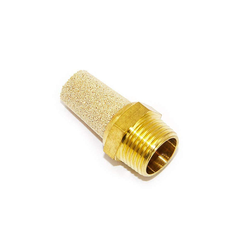 [Australia - AusPower] - Joywayus Pneumatic Muffler Long Exhaust Muffler 1/2" NPT Male Brass Flow Control Silencer Air Fitting(Pack of 2) 1/2"NPT(2pcs) 