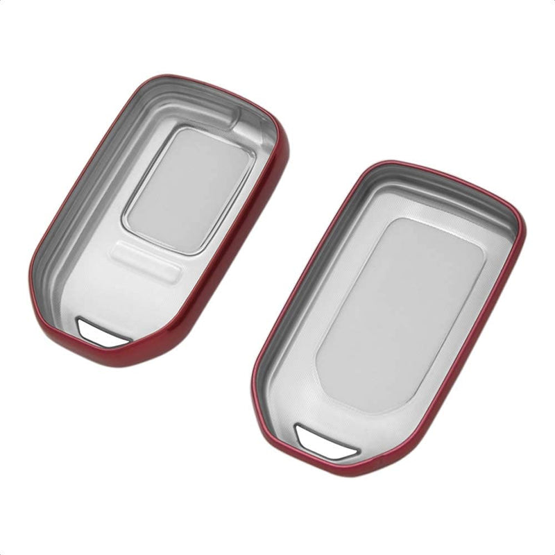 [Australia - AusPower] - TANGSEN Smart Key Fob Case Red TPU Cover Compatible with Honda Accord Hybrid Civic CROSSTOUR CR-V CR-Z FIT HR-V Odyssey EX-L Touring Pilot Elite Ridgeline 3 4 5 6 7 Button Keyless Entry Remote Universal Button 