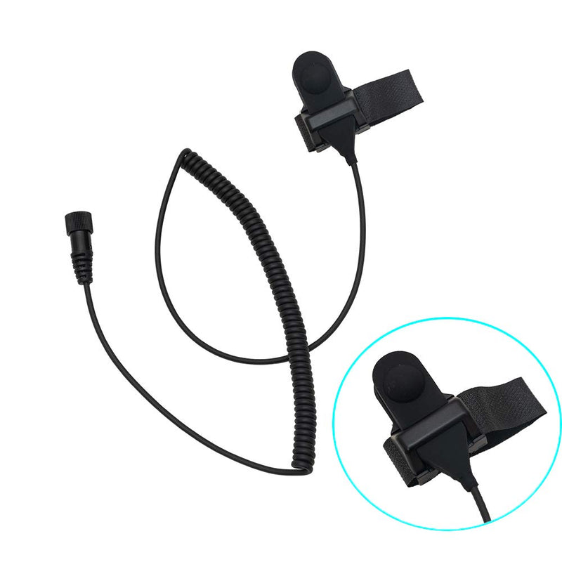 [Australia - AusPower] - Klykon 2 Pin Open/Half Face Motorcycle Bike Helmet Earpiece Headset Mic Compatible for Baofeng Radio BF-F8HP BF-F9 UV-82 UV-82HP UV-82C UV-5R Kenwood Wouxun Walkie Talkie Two Way Radio 