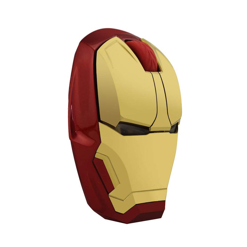 [Australia - AusPower] - ECOiNVA Wireless Iron Man Mouse 2.4G Optical Computer Mouse for Desktop Laptop PC Mac (Gold) Gold 