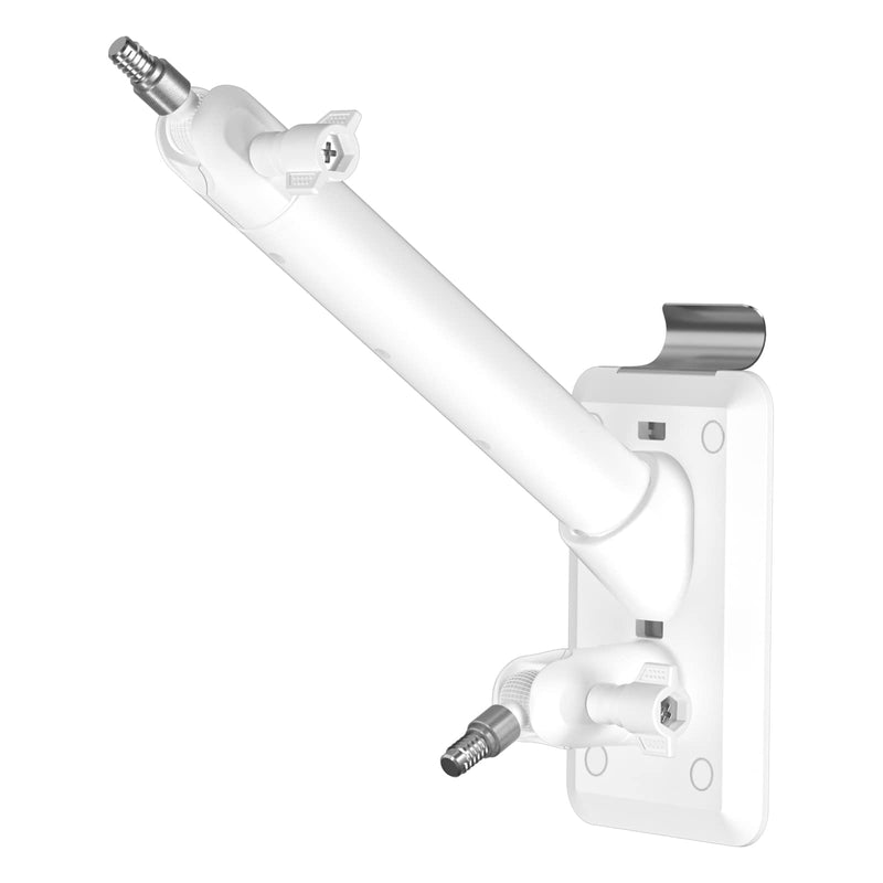 [Australia - AusPower] - HOLACA 2-in-1 Vinyl Siding Clips for Ring Solar Panel, Spotlight Cam Pro/Plus and Stick Up Cam Battery/Wired Hanger Hooks Siding Mount for Ring Super Solar Panel (White) Pro/Plus White 