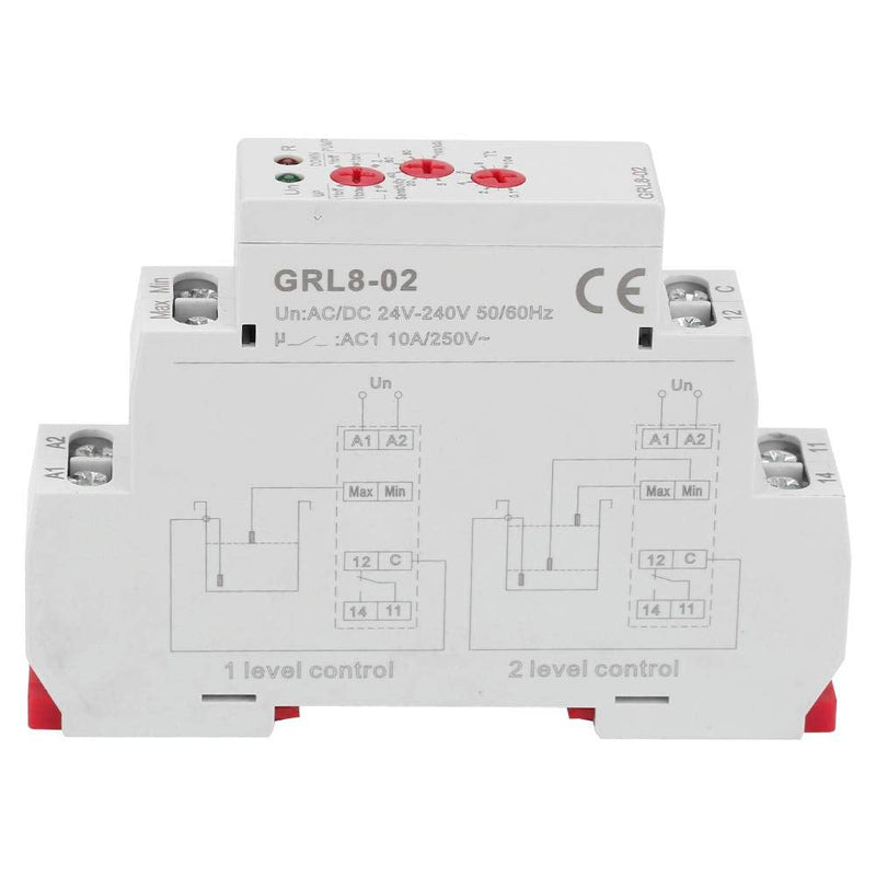 [Australia - AusPower] - Liquid Level Control Relay Water Level Controller 10A AC/DC 24V-240V GRL8-02 