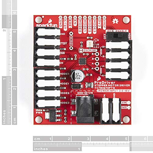 [Australia - AusPower] - SparkFun ProDriver - Stepper Motor Driver (TC78H670FTG) - No Soldering Required Power Supply Operating Voltage: 3.6 V to 16.0 V Allows Full Half Quarter and More Step Operation 