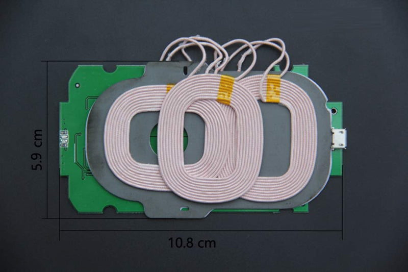 [Australia - AusPower] - Taidacent Three Coils Wireless Charger PCBA QI Standard DIY High Power 9V1.5A Wireless Charging Transmitter Module 