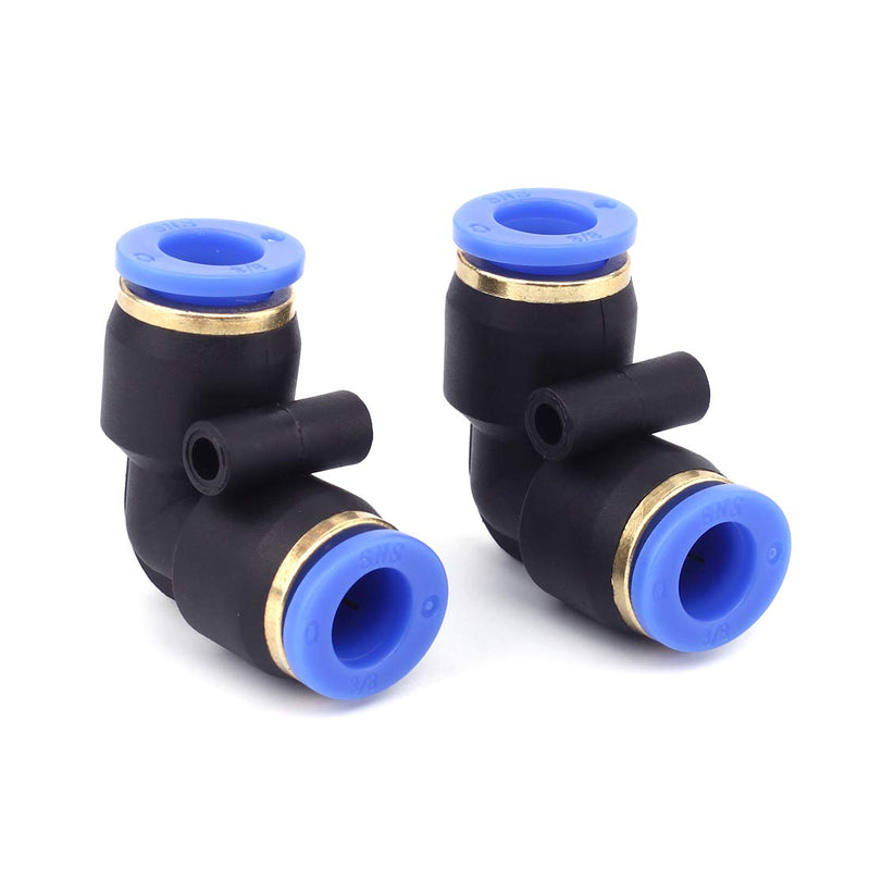 [Australia - AusPower] - SNS SPV-1/2 1/2" Tube OD Union Elbow Plastic Push to Quick Connect Tube Fitting(10 PCS) 