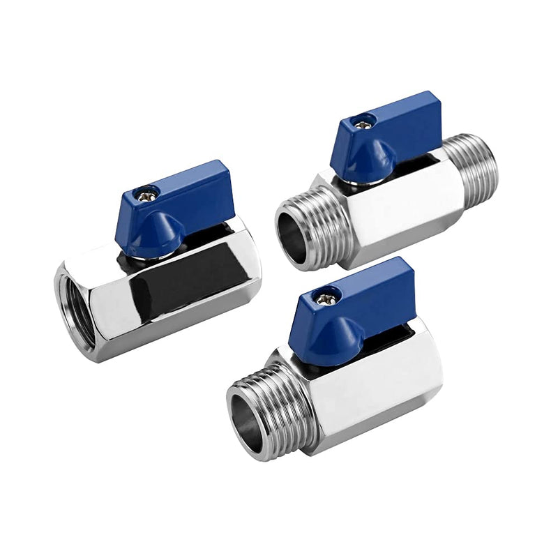 [Australia - AusPower] - Beduan 1/2" Mini Ball Valve, Stainless Steel Female x Female NPT Thread Shut-Off Valve 0.5 Inch 