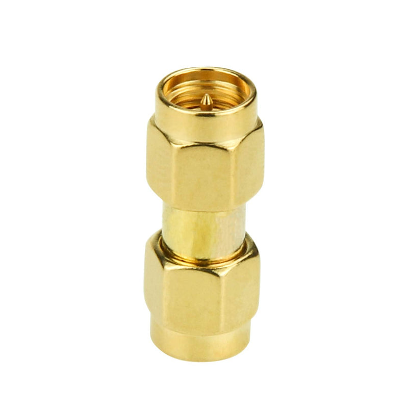 [Australia - AusPower] - SMA to SMA, 10-Pack SMA Male Connector RF Coaxial Adapter Plug for Antenna, Radio, WiFi 