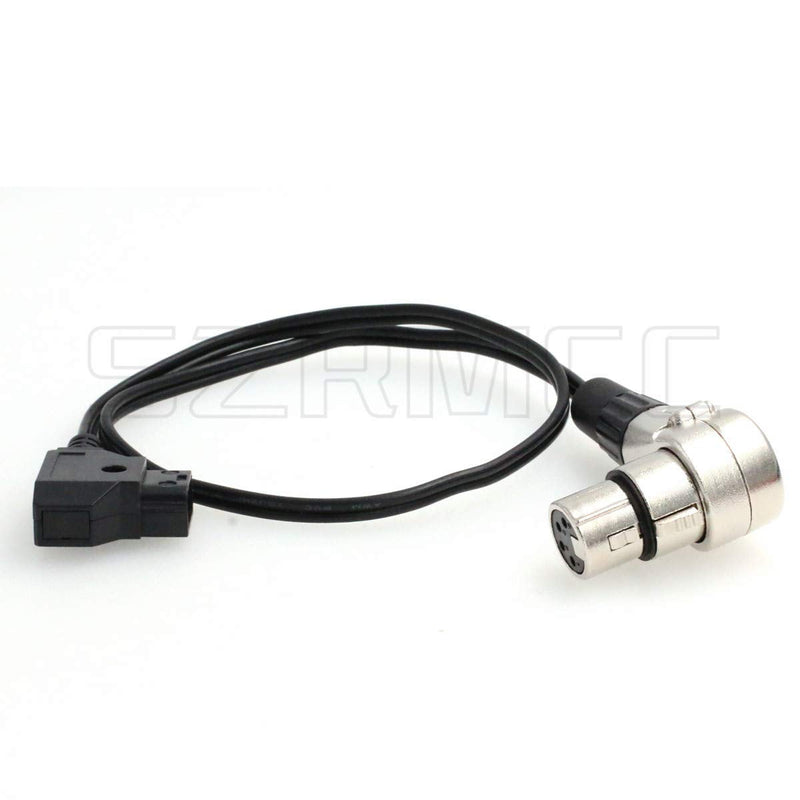 [Australia - AusPower] - SZRMCC D-tap to XLR 4 Pin Female Power Cable for DSLR Camcorder LED Flash Light ARRI Alexa Camera Monitor (Straight Cable) Straight Cable 