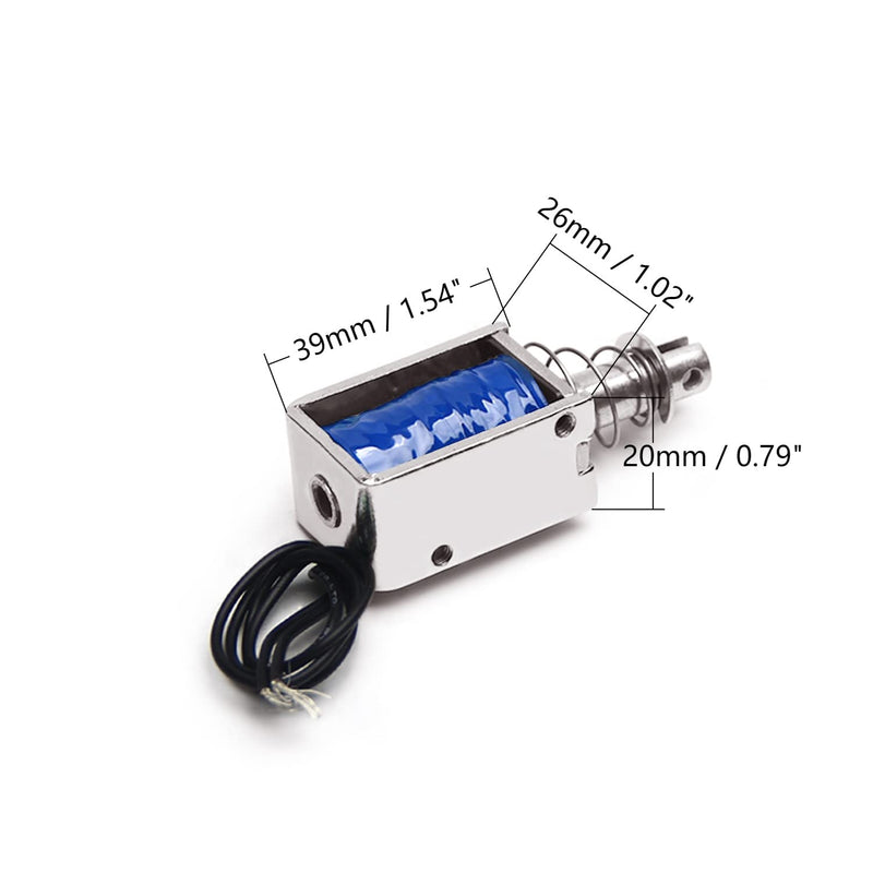 [Australia - AusPower] - Fielect DC 12V 25N Pull Type Solenoid Electromagnet 10mm Stroke Open Frame Solenoid Electromagnet Linear Motion, JF-1039-12V Model: JF-1039-12V 
