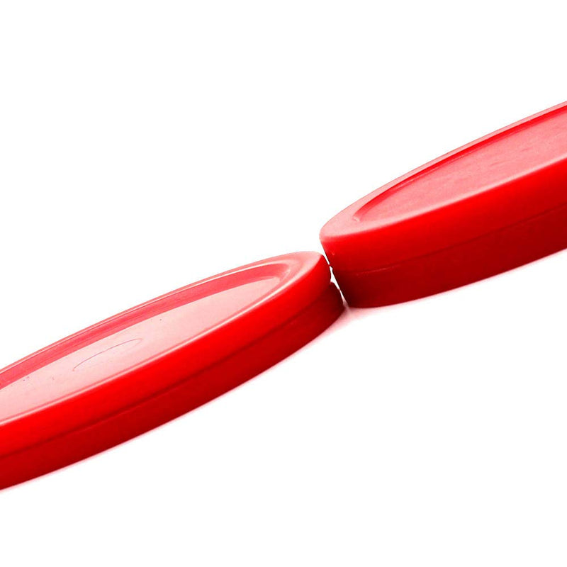 [Australia - AusPower] - BQSPT Air Hockey Pucks and Paddles,Air Hockey Pushers and Pucks,Goal Handles Paddles Replacement Accessories for Game Tables (4 Striker 96mm with Pads, 8 Pucks 64mm Thick and Thin) 