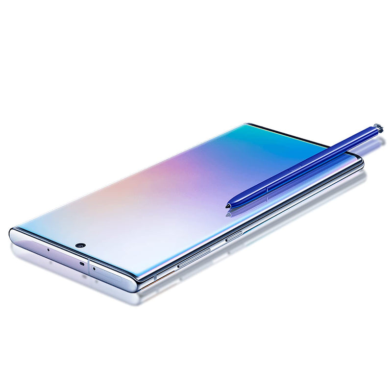 [Australia - AusPower] - Glow Silver Galaxy Note 10 Pen Replacement for Galaxy Note 10 Note10 Plus Note 10+ 5G Stylus Pen Touch S Pen (Without Bluetooth) + Type-C Adapter 