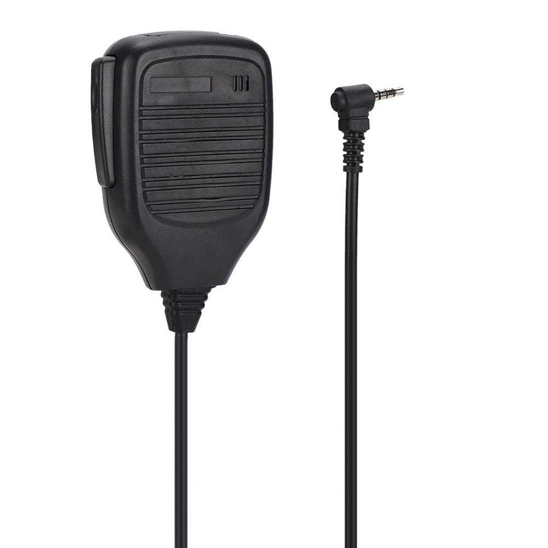[Australia - AusPower] - Handheld Speaker Mic,3.5mm Walkie Talkie Shoulder Speaker Microphone with PU wire for Baofeng/Yaesu,Two-Way Radio Mic Speaker For Police,Security Personnel,Driving, Hiking,Patrol Duty 