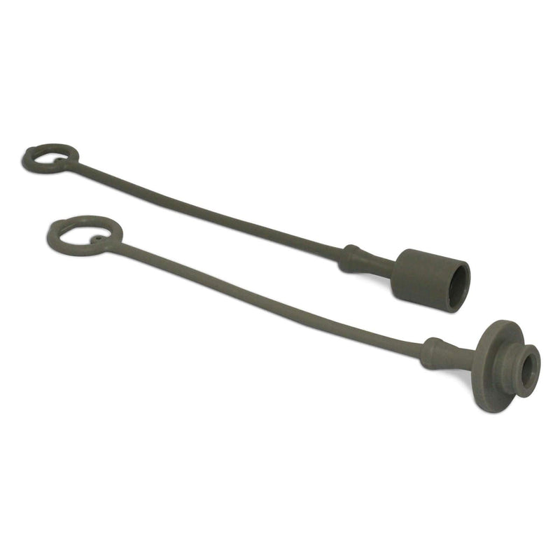 [Australia - AusPower] - JD Sub Compact Tractor Hydraulic Coupler Male Dust Cap and Female Plug Cover Set (Green, Yellow, Black, & Grey) 