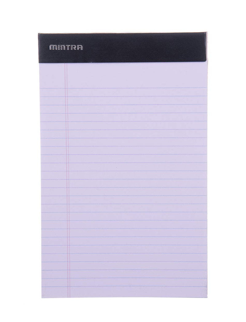 [Australia - AusPower] - Mintra Office Legal Pads - ((BASIC PASTEL 6pk, 5in X 8in, NARROW RULED)) - 50 Sheets per Notepad, Micro perforated Writing Pad, Notebook Paper for School, College, Office, Professional Basic 6pk (Pastel) 5in x 8in (Narrow Ruled) 