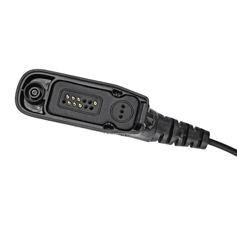 [Australia - AusPower] - WODASEN Pogo Pin Swivel Earpiece for Motorola Walkie Talkie Radio APX900 APX1000 APX4000 APX6000 with Reinforced Cable & Noise Canceling Mic 