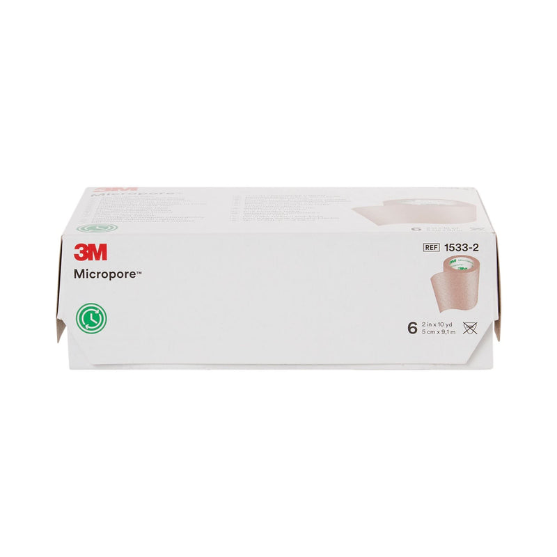 [Australia - AusPower] - 3M-1533-2 Tape Micropore Surgical LF Paper 2"x10yd Tan 6/Bx by 3M Part No. 1533-2 