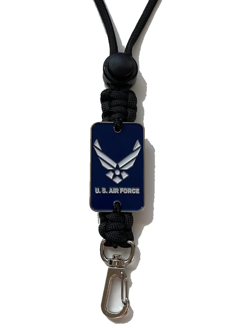 [Australia - AusPower] - Parachute cord neck id lanyard - US Air Force, Air Force paracord lanyard 