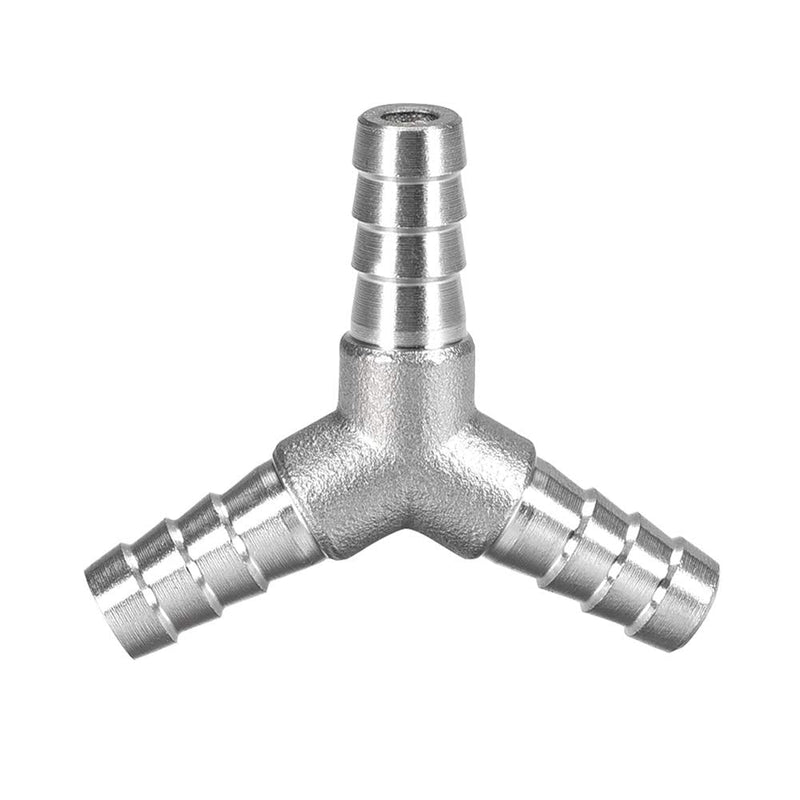 [Australia - AusPower] - Metaland Stainless Steel 3/8" Hose Barb Y Barbed Fitting 3 Way Wye Adapter with 3pcs Hose Clamps 3/8" x 3/8" x 3/8" 