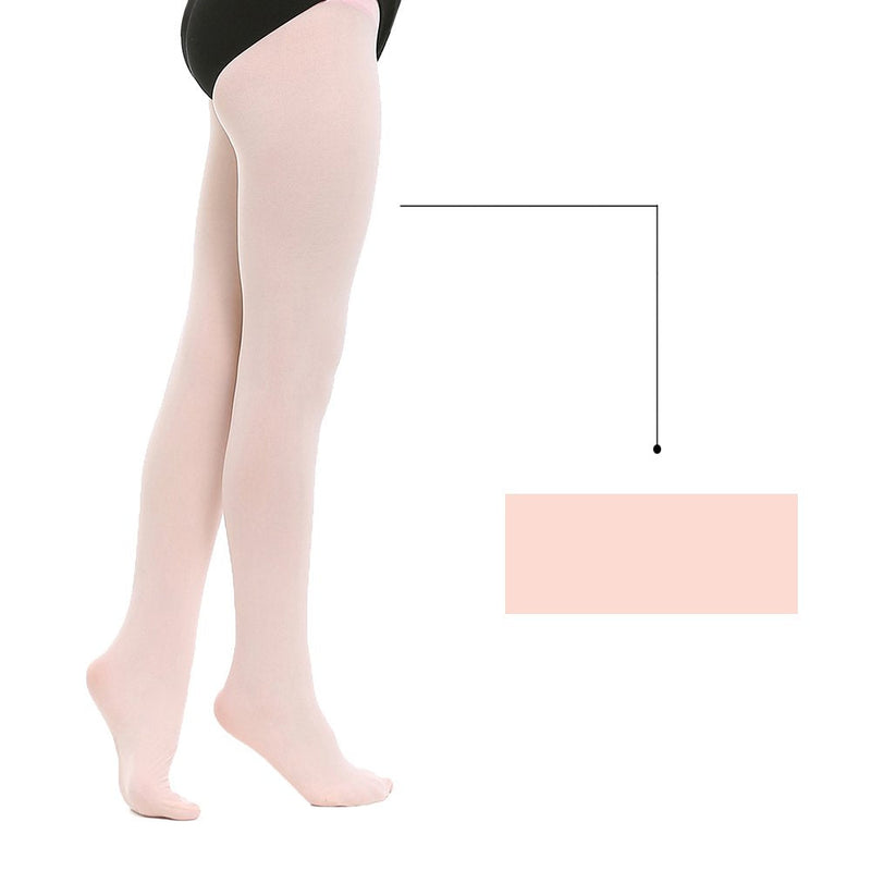[Australia - AusPower] - Stelle Girls Ballet Dance Students School Footed Tight (Toddler/Little Kid/Big Kid) 2-pack-ballet Pink 4-6 Years 