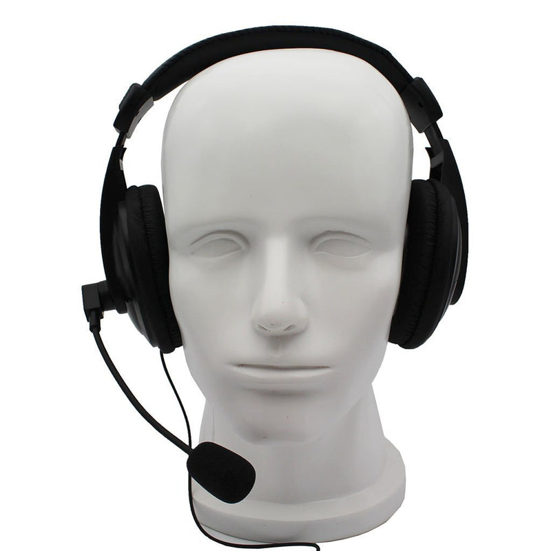 [Australia - AusPower] - GoodQbuy® Professional Noise Cancelling Radio Overhead Headsets Headphones with VOX-PTT Boom Mic for Motorola MH230R MT350R MT352R MS355R MR355R Talkabout 2 Two Way Radio Walkie Talkie 1-pin 
