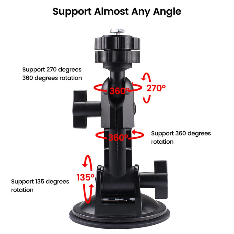 [Australia - AusPower] - Vehicle Windshield Suction Cup Bracket for 7Inch 9 Inch Display Monitor, GreenYi Super Powerful Mount Holder for Most Sizes of Monitors in Backup Monitoring System 