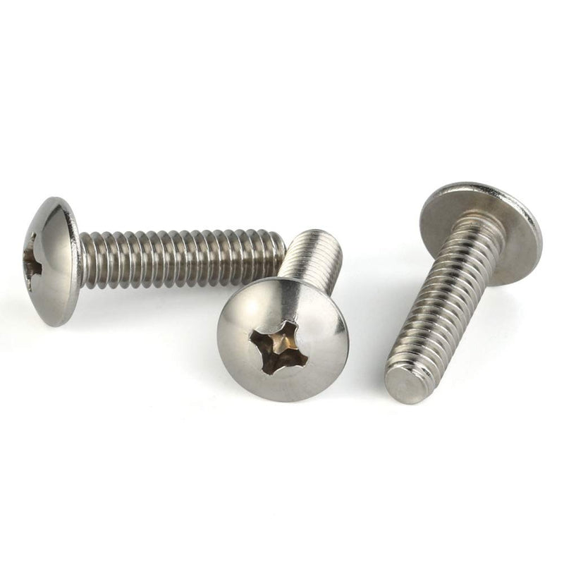 [Australia - AusPower] - M6-1.0 x 12mm Truss Head Phillips Machine Screws, Full Thread, 18-8 Stainless Steel, Quantity 25 M6-1.00 x 12MM (25 PCS) 